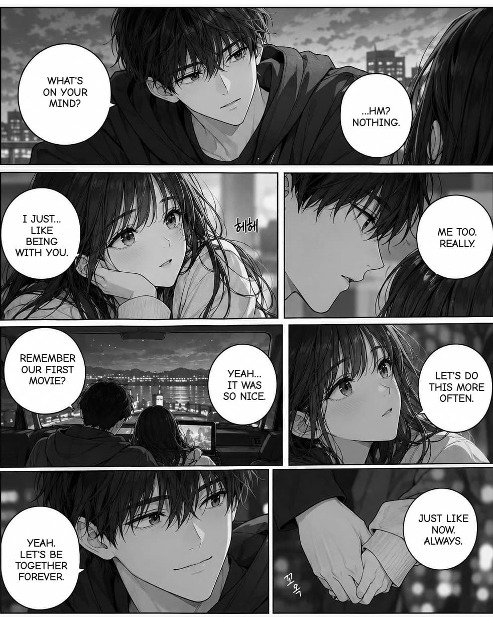 The same page with the dialogue set in English.